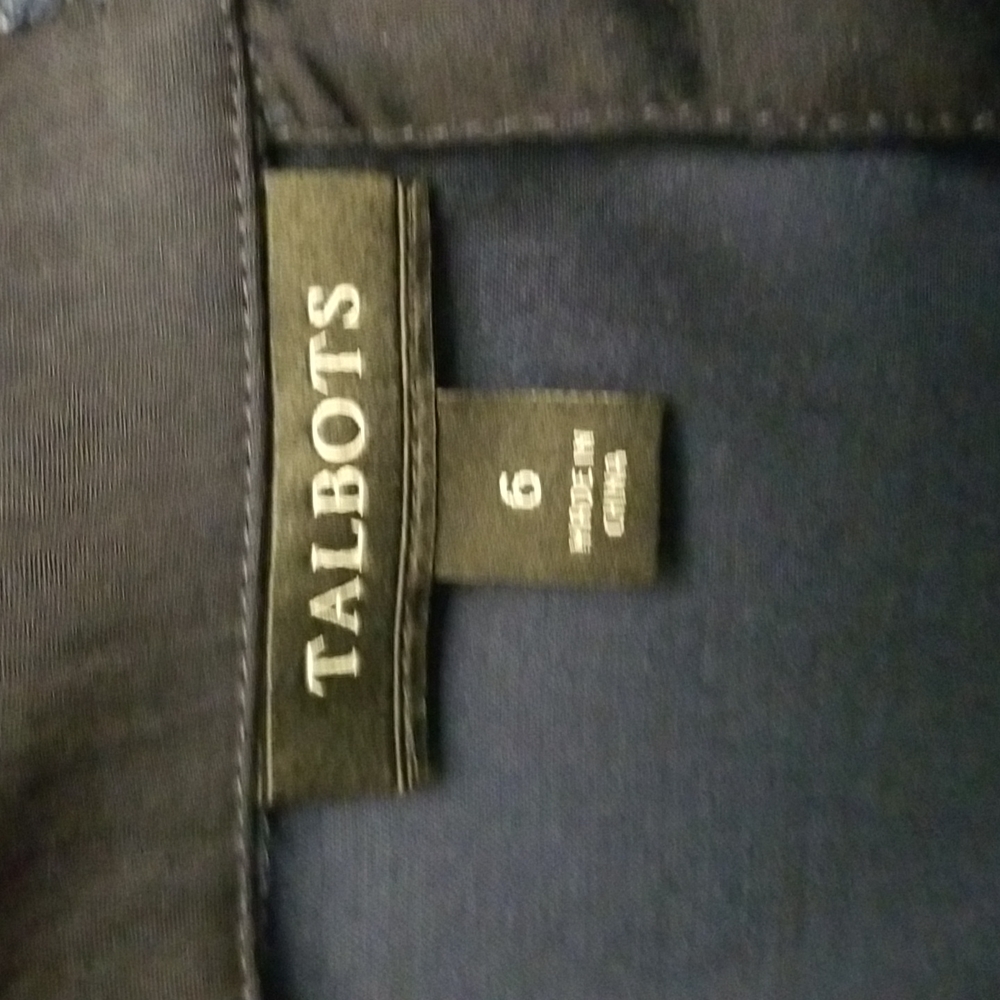 Dark Navy Talbots top - Picture 6 of 7